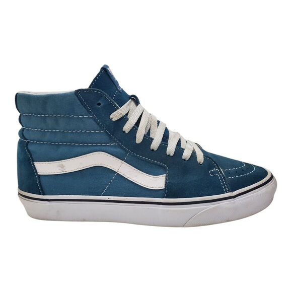 VANS Shoes OFF THE WALL Mens Size 9 Blue Suede Skateboarding High Top 751505 - Picture 3 of 12